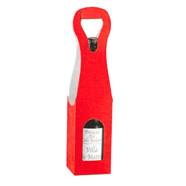 Garcia de pou 100 U. CAJAS 1 BOTELLA 9x9x41 CM ROJO CARTÓN (100 UNID.)