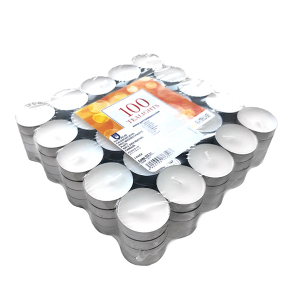 Garcia De Pou 100 U. VELAS CALIENTAPLATOS Ø3 8x1 6 CM BLANCO PARAFINA (1 UNID.)