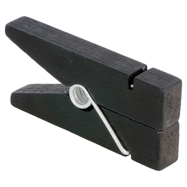 Garcia De Pou 12 PINZAS PORTA-PIZARRAS 1 3x3 8x8 3 CM NEGRO MADERA (1 UNID.)