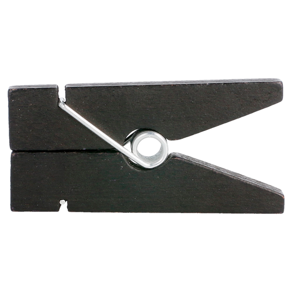 Garcia De Pou 12 PINZAS PORTA-PIZARRAS 1 3x3 8x8 3 CM NEGRO MADERA (1 UNID.)