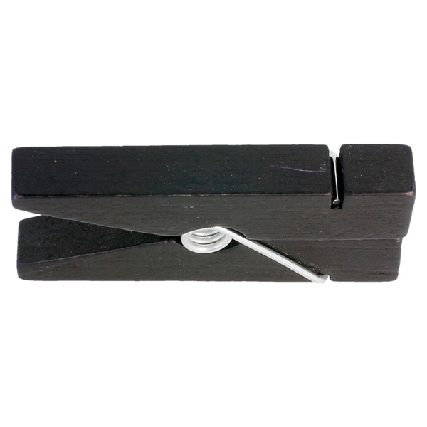 Garcia De Pou 12 PINZAS PORTA-PIZARRAS 1 3x3 8x8 3 CM NEGRO MADERA (1 UNID.)