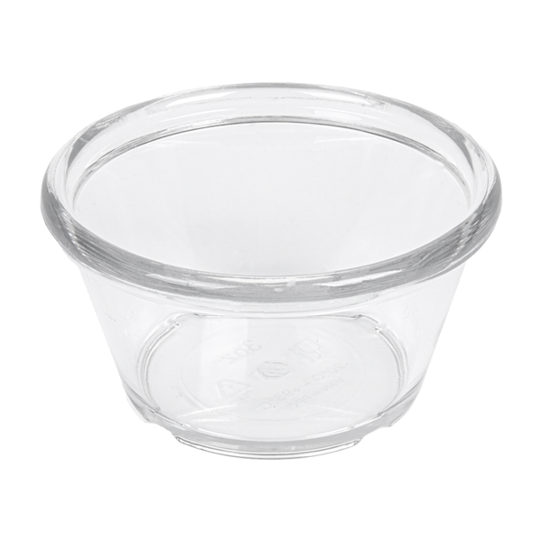Garcia de pou 12 RAMEQUINES 90 ML Ø 7 5x4 CM TRANSPARENTE PET (1 UNID.)