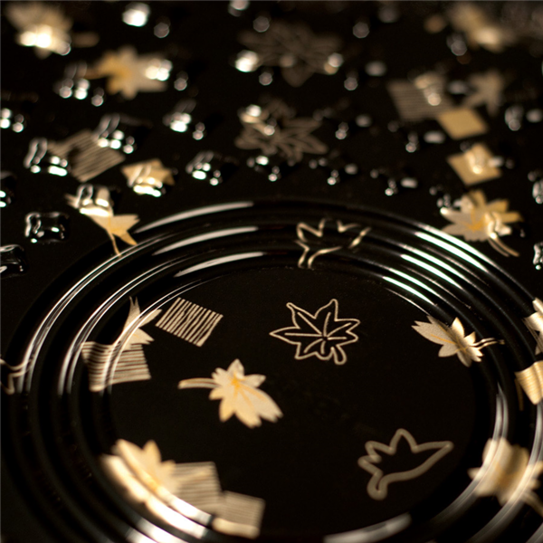 Garcia De Pou 120 U. RECIPIENTES + TAPAS PARA SUSHI Ø32x5 CM NEGRO PS (120 UNID.)