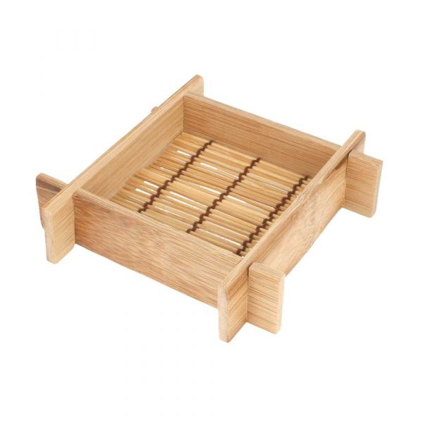 Garcia de pou 20 MINI RECIPIENTES 12x12x3 CM NATURAL BAMBÚ (1 UNID.)