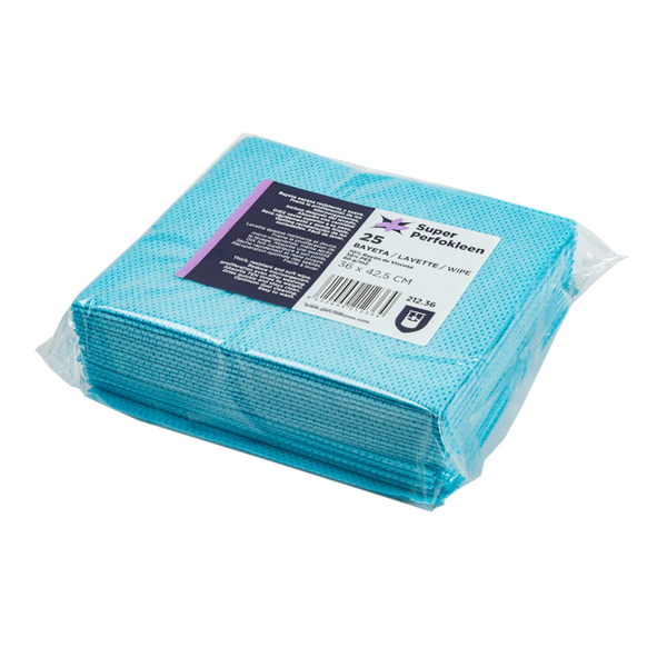 Garcia De Pou 25 U. BAYETAS "SUPER PERFOKLEEN" 80 G/M2 36x42 5 CM AZUL VISCOSA (1 UNID.)
