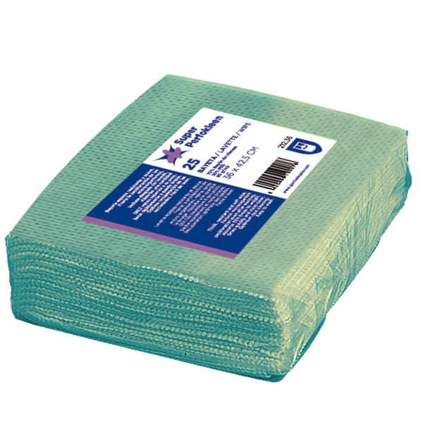 Garcia de pou 25 U. BAYETAS "SUPER PERFOKLEEN" 80 G/M2 36x42 5 CM VERDE VISCOSA (1 UNID.)