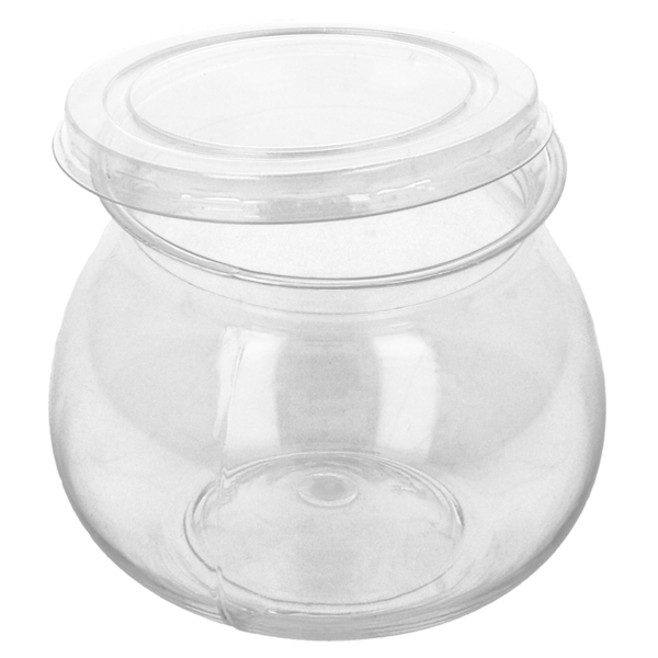 Garcia De Pou 250 RECIPIENTES PARA REQUESÓN+TAPAS 140 ML Ø6x6 1 CM TRANSPARENTE PET (250 UNID.)