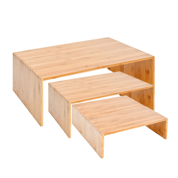 Garcia de pou 3 U. ELEVADORES BUFFET GRANDES NATURAL BAMBÚ (1 UNID.)