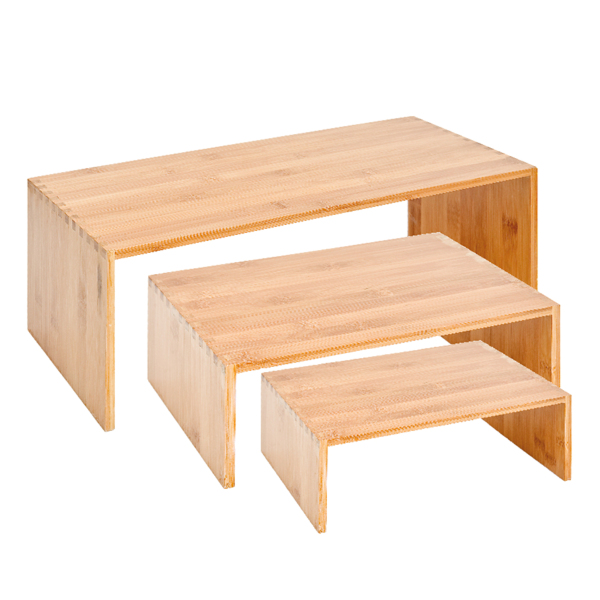 Garcia de pou 3 U. ELEVADORES BUFFET MEDIANOS NATURAL BAMBÚ (1 UNID.)