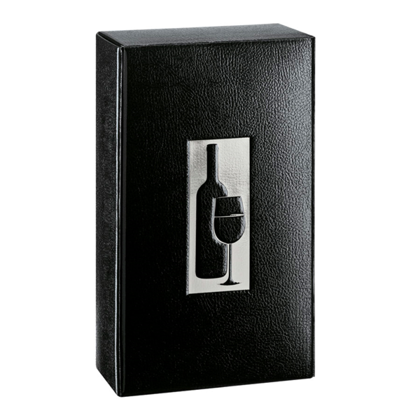 Garcia de pou 30 U. ESTUCHES 2 BOTELLAS 34x18 5x9 CM NEGRO CARTÓN (1 UNID.)
