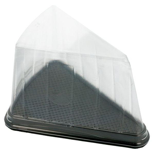 Garcia De Pou 300 U. RECIPIENTES TRIANGULARES PASTELES 12 4x8 75x8 2CM TRANSPARENTE PET (300 UNID.)