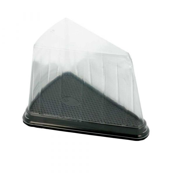 Garcia de pou 300 U. RECIPIENTES TRIANGULARES PASTELES 12 4x8 75x8 2CM TRANSPARENTE PET (300 UNID.)