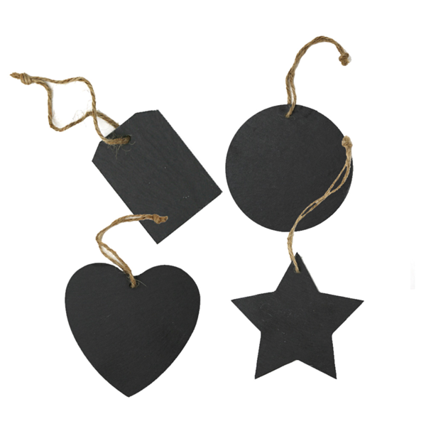 Garcia de pou 4 U. ETIQUETAS DE PIZARRA NEGRO (1 UNID.)