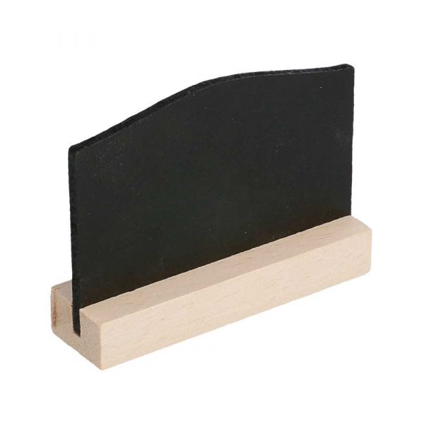 Garcia de pou 4 U. MINI PIZARRAS + BASE 7 5x5 CM NEGRO MADERA (1 UNID.)