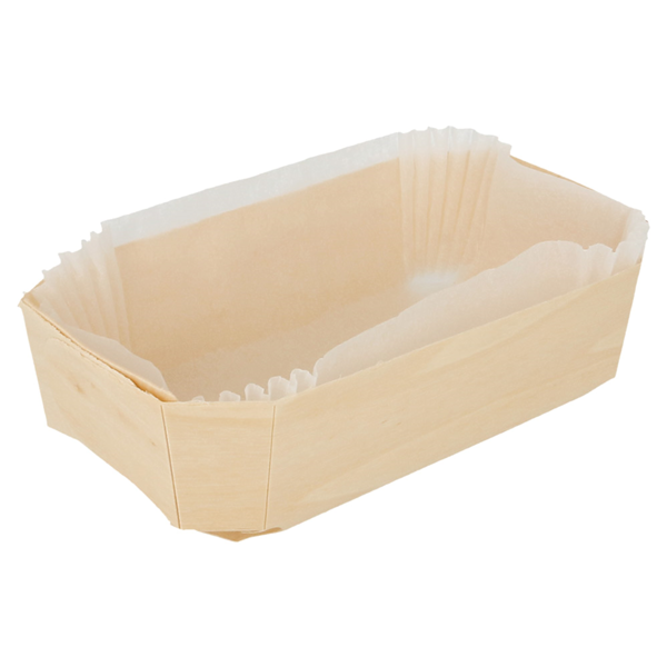 Garcia De Pou 400 U. BARQUILLAS MADERA + MOLDES SILICONADOS 400 ML 14x9x4 5 CM NATURAL MADERA (1 UNID.)