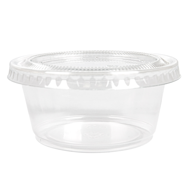 Garcia De Pou 50 TARRINAS PEQUEÑAS + 50 TAPAS 100 ML Ø7 4x3 5 CM TRANSPARENTE PP (24 UNID.)