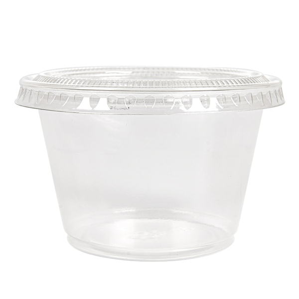 Garcia De Pou 50 TARRINAS PEQUEÑAS + 50 TAPAS 120 ML Ø7 4x4 6 CM TRANSPARENTE PP (24 UNID.)