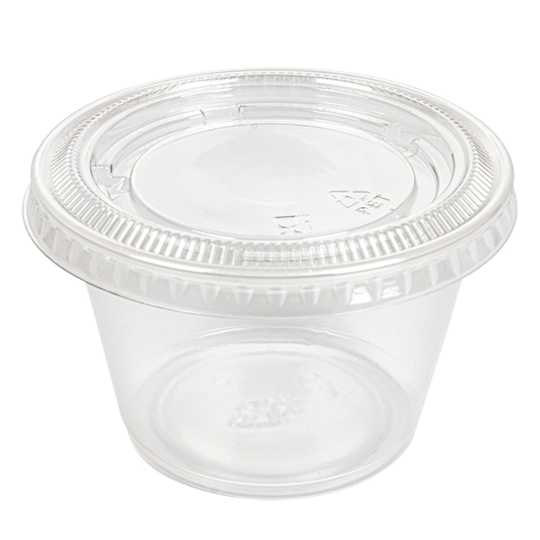 Garcia de pou 50 TARRINAS PEQUEÑAS + 50 TAPAS 120 ML Ø7 4x4 6 CM TRANSPARENTE PP (24 UNID.)