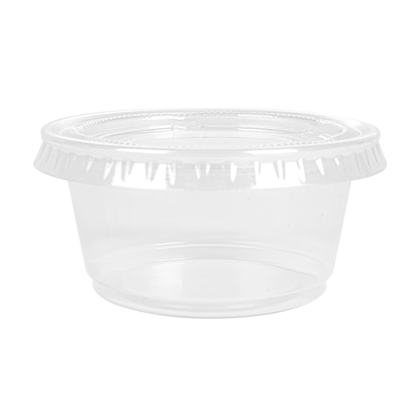 Garcia De Pou 50 TARRINAS PEQUEÑAS + 50 TAPAS 60 ML Ø6 2x3 2 CM TRANSPARENTE PP (24 UNID.)