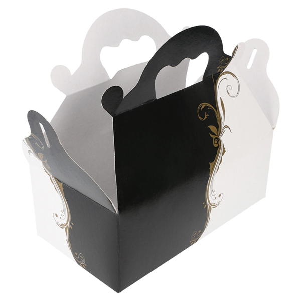 Garcia De Pou 50 U. CAJITAS CON ASAS PASTELERÍA 'THEPACK CLASSIC' 250 G/M2 10x18x7 CM BLANCO CARTÓN ONDULADO NANO-MICRO (1 UNID.)