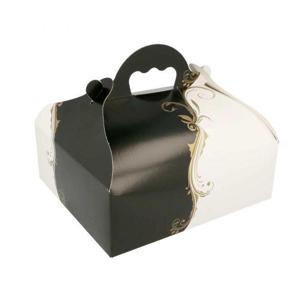 Garcia de pou 50 U. CAJITAS CON ASAS PASTELERÍA 'THEPACK CLASSIC' 250 G/M2 20x18x7 CM BLANCO CARTÓN ONDULADO NANO-MICRO (1 UNID.)