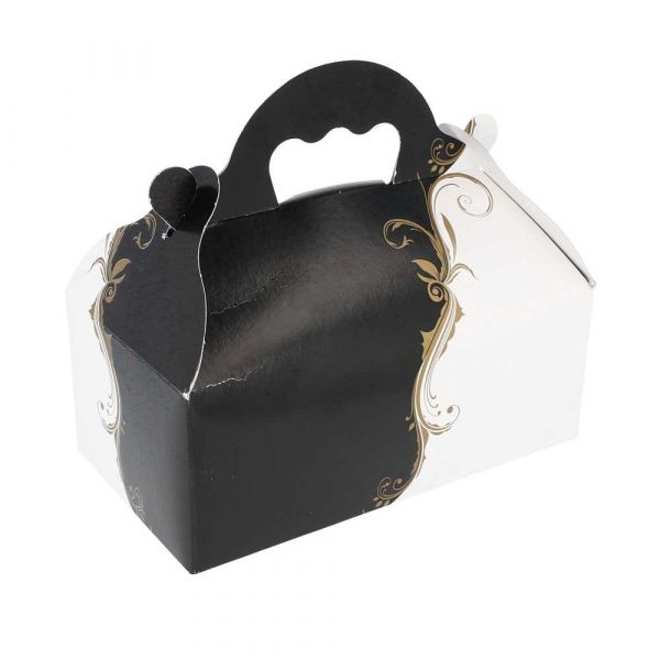 Garcia de pou 50 U. CAJITAS CON ASAS PASTELERÍA 'THEPACK CLASSIC' 250 G/M2 10x18x7 CM BLANCO CARTÓN ONDULADO NANO-MICRO (1 UNID.)