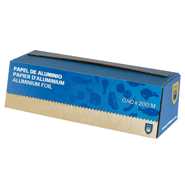 Garcia de pou ALUMINIO EN CAJA DISP. 12µ 0 40x200 M PLATEADO ALUMINIO (1 UNID.)