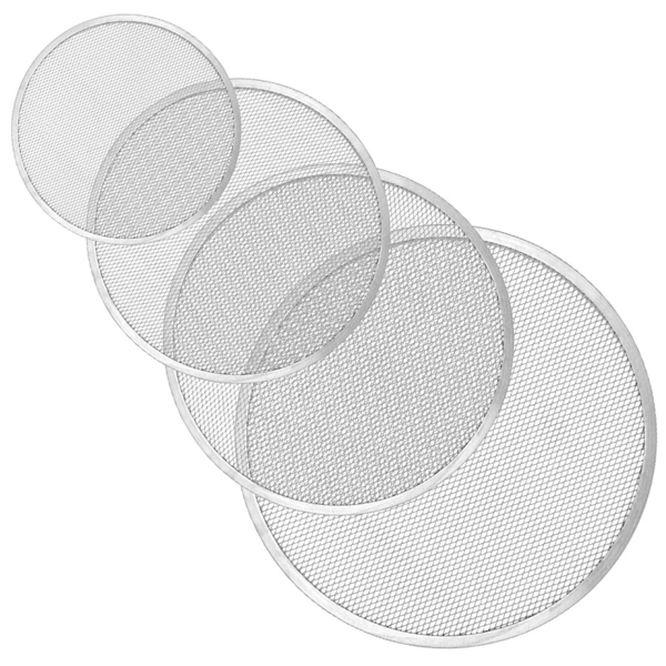 Garcia de pou ARO ENREJADO PIZZA Ø 25 CM PLATEADO ALUMINIO (1 UNID.)