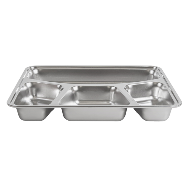 Garcia De Pou BANDEJA CON 4 COMPARTIMENTOS + TAPA 'ARTINOX' 28x22x4 CM PLATEADO INOX (6 UNID.)