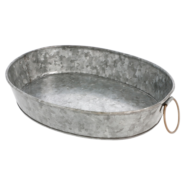 Garcia De Pou BANDEJA OVAL 25 5x20 5x5 CM GALVANIZADO ACERO (1 UNID.)