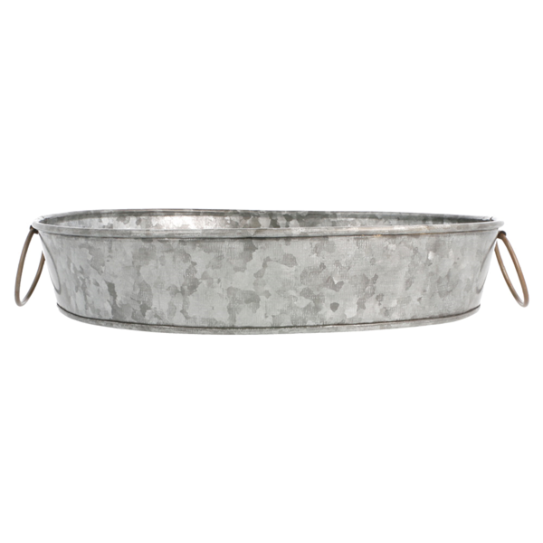 Garcia De Pou BANDEJA OVAL 25 5x20 5x5 CM GALVANIZADO ACERO (1 UNID.)