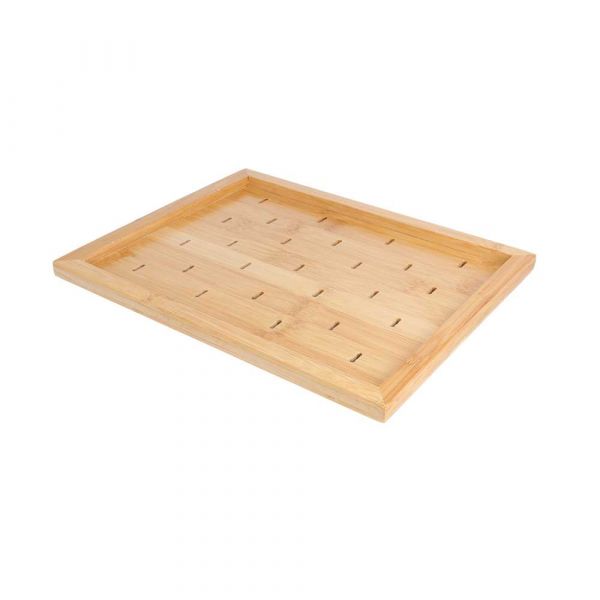 Garcia de pou BANDEJA PARA 25 PICKS "GOLF" 25x20x2 CM NATURAL BAMBÚ (1 UNID.)