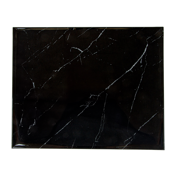 Garcia De Pou BANDEJA PARA BUFET 'ASAMI WARE' 32 5x26 5x1 7 CM SÍMIL MARMOL NEGRO MELAMINA (1 UNID.)
