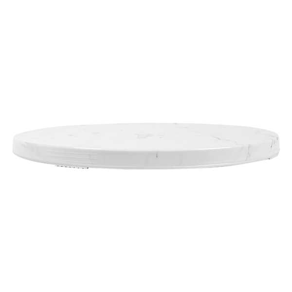 Garcia De Pou BANDEJA PARA BUFET 'ASAMI WARE' Ø 32x1 7 CM SÍMIL MARMOL BLANCO MELAMINA (1 UNID.)