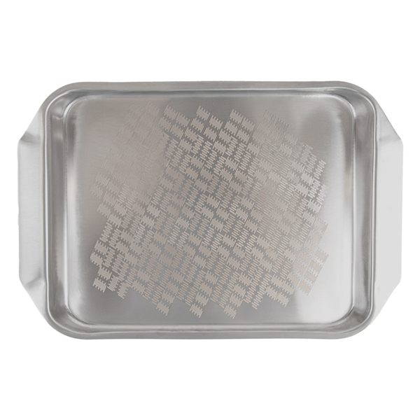 Garcia De Pou BANDEJA PARA SERVICIO L 'ARTINOX' 35 6x24 4x2 4 CM PLATEADO INOX (12 UNID.)