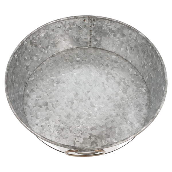 Garcia De Pou BANDEJA REDONDA 'ARTINOX' Ø 27 5x8 CM GALVANIZADO ACERO (1 UNID.)