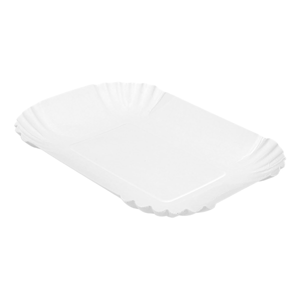 Garcia de pou BANDEJAS 320 G/M2 18x13x3 CM BLANCO CARTÓN (1000 UNID.)