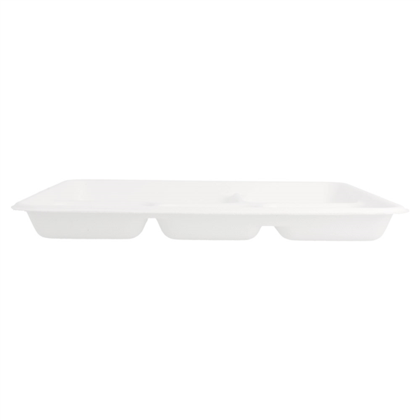 Garcia De Pou BANDEJAS 5 COMPART. 'BIONIC' 26 5x21 5x2 5 CM BLANCO BAGAZO (500 UNID.)