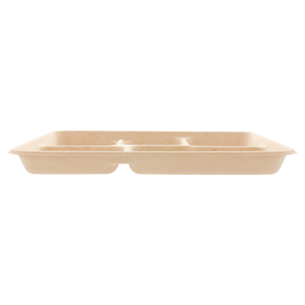 Garcia De Pou BANDEJAS 5 COMPART. 'BIONIC' 26 5x21 5x2 CM NATURAL BAGAZO (500 UNID.)
