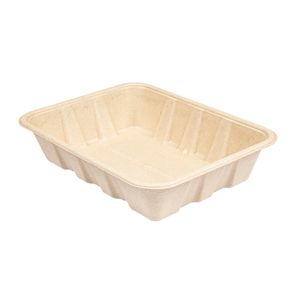 Garcia De Pou BANDEJAS 'BIONIC' 1000 ML 22x16 5x4 7 CM NATURAL BAGAZO (400 UNID.)