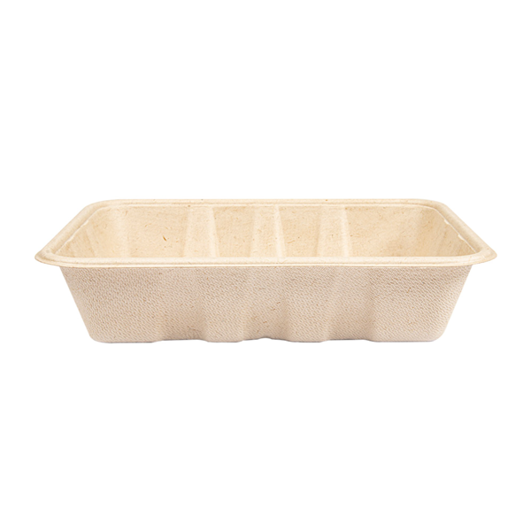 Garcia De Pou BANDEJAS 'BIONIC' 1000 ML 22x16 5x4 7 CM NATURAL BAGAZO (400 UNID.)