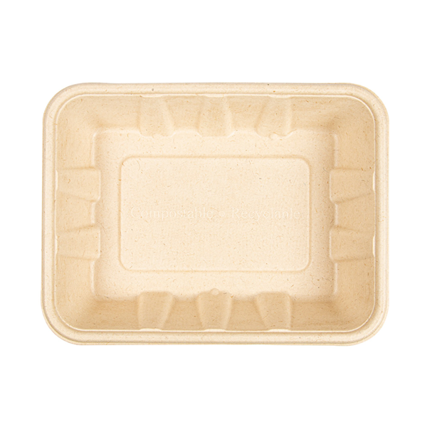 Garcia De Pou BANDEJAS 'BIONIC' 1000 ML 22x16 5x4 7 CM NATURAL BAGAZO (400 UNID.)