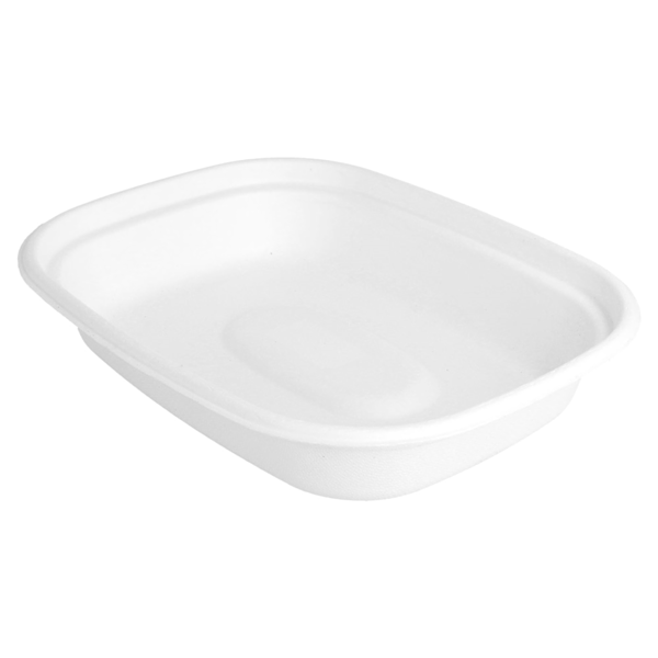 Garcia De Pou BANDEJAS 'BIONIC' 1100 ML 23 1x18 2x4 3 CM BLANCO BAGAZO (300 UNID.)