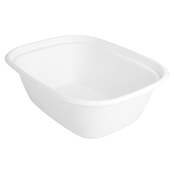 Garcia De Pou BANDEJAS 'BIONIC' 1800 ML 23 1x18 2x7 7 CM BLANCO BAGAZO (300 UNID.)