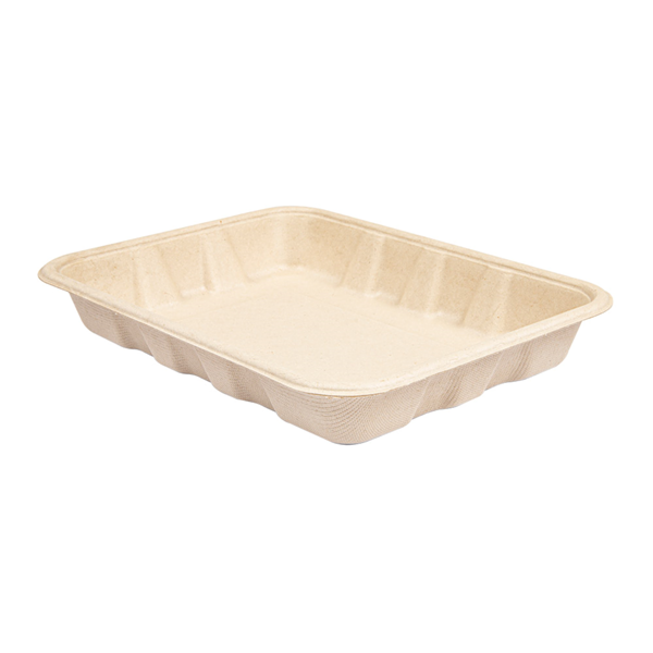 Garcia De Pou BANDEJAS 'BIONIC' 600 ML 22x16x3 5 CM NATURAL BAGAZO (400 UNID.)