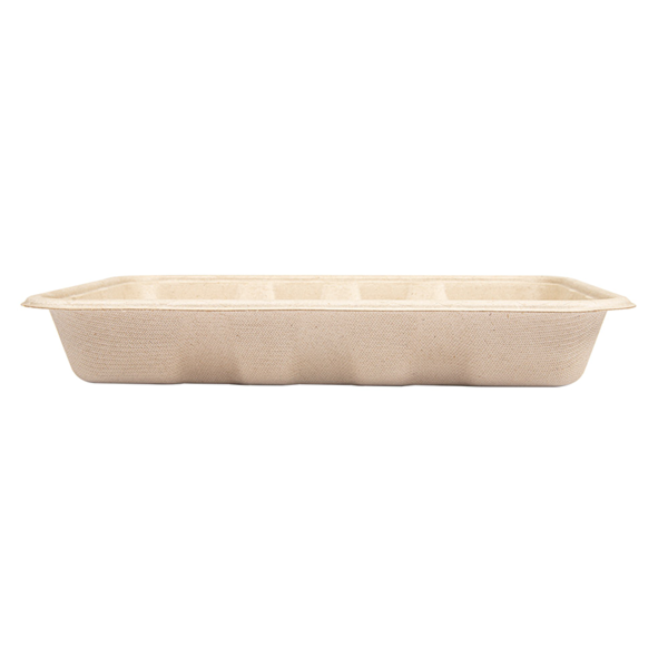 Garcia De Pou BANDEJAS 'BIONIC' 600 ML 22x16x3 5 CM NATURAL BAGAZO (400 UNID.)