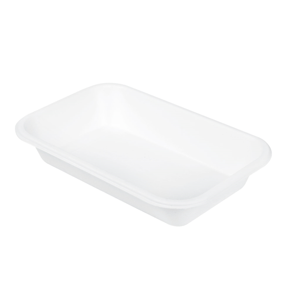 Garcia de pou BANDEJAS 'BIONIC' 710 ML 21 5x14x3 7 CM BLANCO BAGAZO (600 UNID.)
