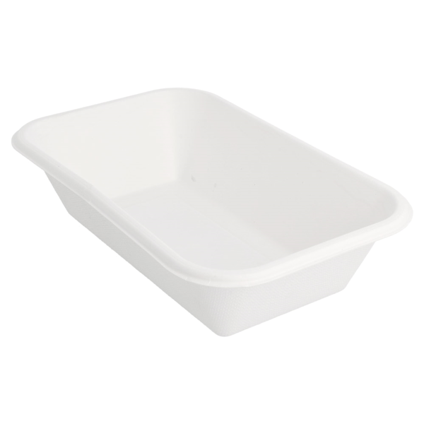 Garcia De Pou BANDEJAS 'BIONIC' 950 ML 21 5x14x5 2 CM BLANCO BAGAZO (600 UNID.)