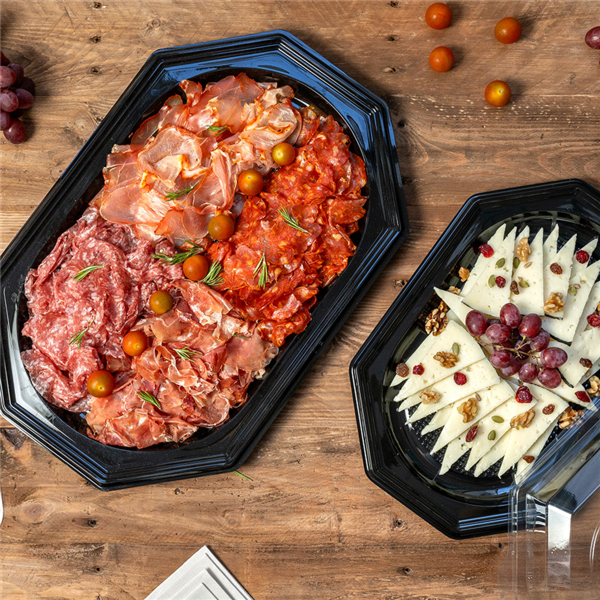 Garcia De Pou BANDEJAS CATERING 35x25x2 CM NEGRO RPET (100 UNID.)