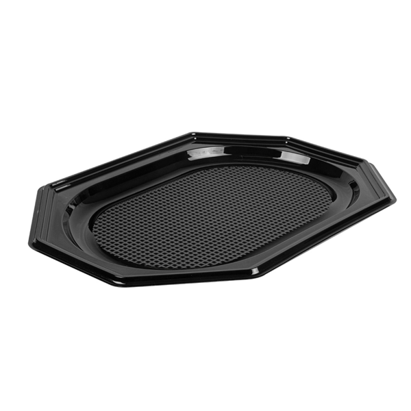 Garcia de pou BANDEJAS CATERING 35x25x2 CM NEGRO RPET (100 UNID.)